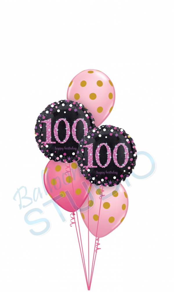 100th Pink Birthday Bouquet
