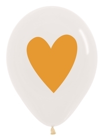 11 inch Heart of Gold Latex Balloon