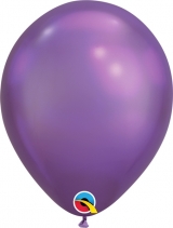 11 inch Helium Chrome Purple Balloon with Hi Float
