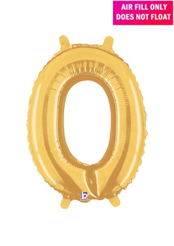 14 inch Gold Balloon Number 0