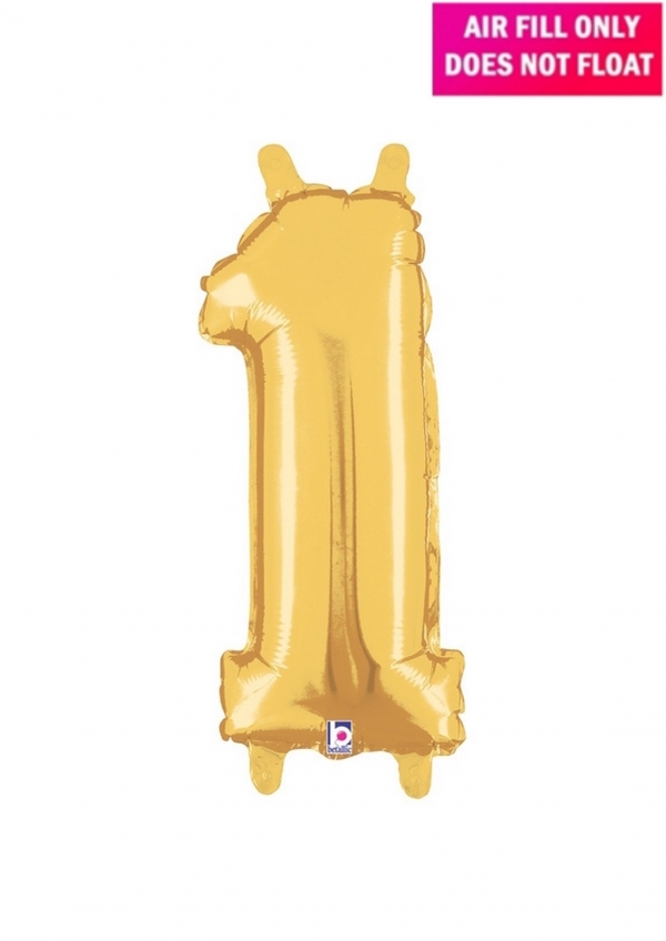  14 inch Gold Balloon Number 1