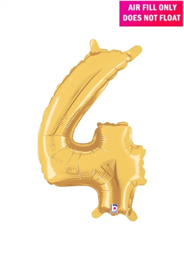 14 inch Gold Balloon Number 4