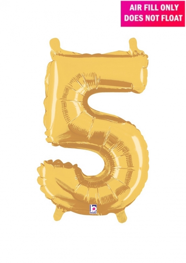  14 inch Gold Balloon Number 5