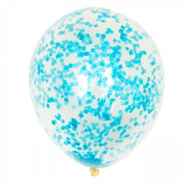 16 inch Confetti Tiffany Blue Balloon