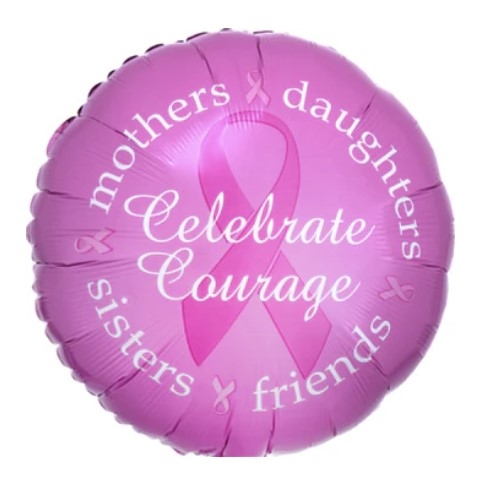18" Breast Cancer Awareness Foil Balloon Mylar