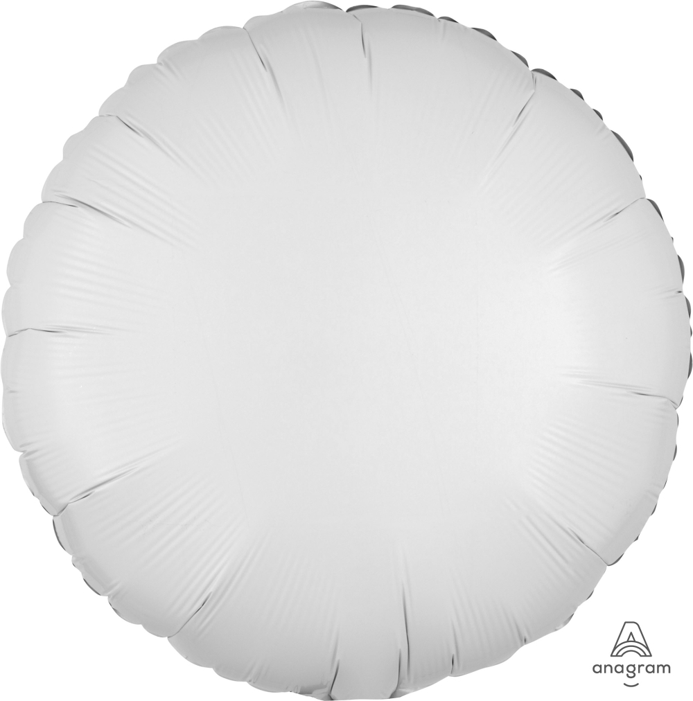 18" Foil Circle - White