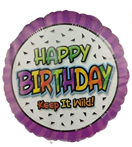 18" Foil - Happy Birthday Keep It Wild!