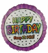 18" Foil - Happy Birthday Keep It Wild!