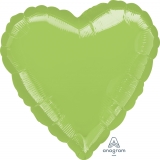 18" Foil Heart - Metallic Lime Green balloon