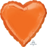 18" Foil Heart - Metallic Orange balloon