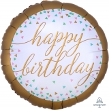 18" Pastel Confetti Happy Birthday