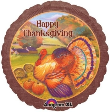 18" Thanksgiving Festive Turkey Balloon