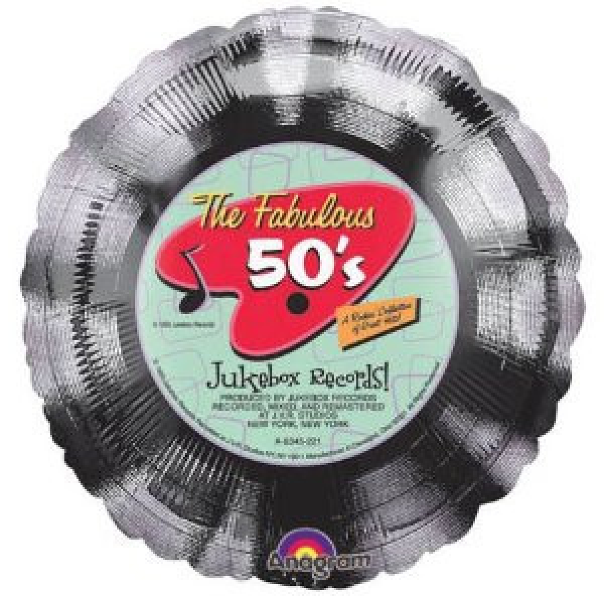 18" The fabulous 50s jukebox record balloon