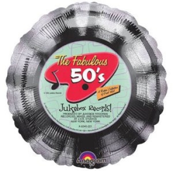 18" The fabulous 50s jukebox record balloon
