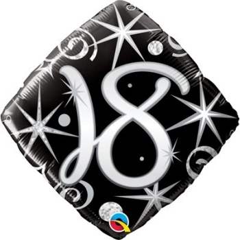 18th Elegant Sparkles & Swirls Foil