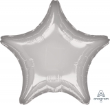 19" Foil Star - Metallic Silver balloon