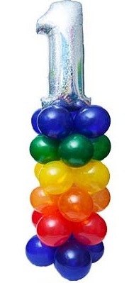 1st Birthday Rainbow Stand Up 37