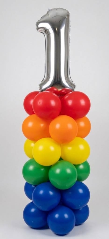 1st Birthday Rainbow Stand Up 37