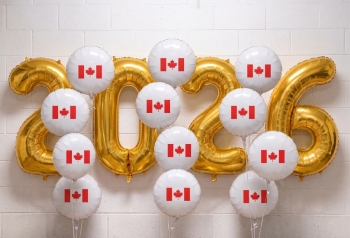 2026 Canada Day Balloon Backdrop