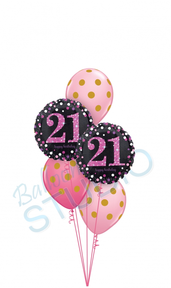 21st Pink Birthday Bouquet