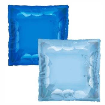 24" Blue and Royal Blue Square Balloon