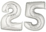 25th Anniversary Silver Numbers 9