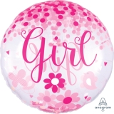 28" Jumbo Confetti Balloon Baby Girl balloon
