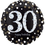18" Foil Birthday 30 Sparkling Holographic