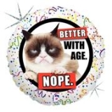 18" Birthday Grumpy Cat Better - Better With Age