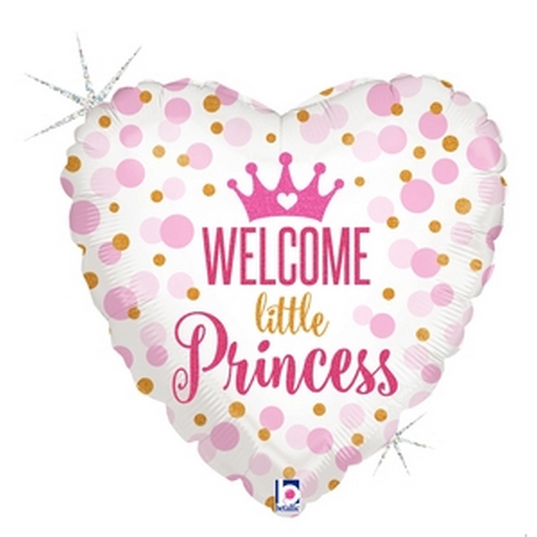 18" Glitter Baby Welcome Little Princess