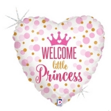 18" Glitter Baby Welcome Little Princess