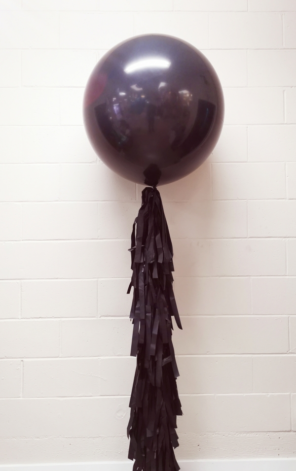 36 Inch Black with Full Black Tassel