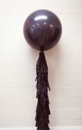 36 Inch Black with Full Black Tassel
