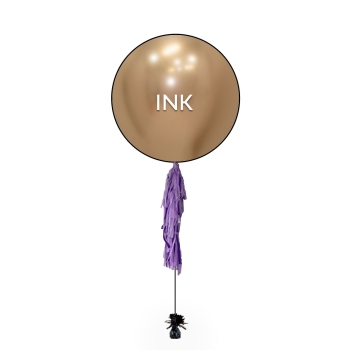 36inch Single Large Customizable Logo Custom Print INK Balloon with TASSEL