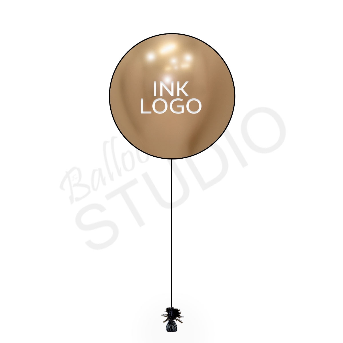24inch Single Large Customizable Logo INK One-Side-Print Balloon