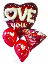 3d Love You Jumbo with Diamondz Balloon