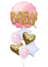 3D Oh Baby Pink Balloon Bouquet