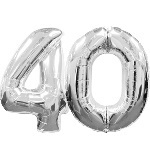 40th Anniversary Silver Numbers 9