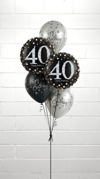 40th Birthday Balloon Bouquet