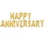 Anniversary Gold Letters