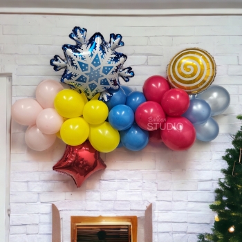 [6FT] Frozen Candy Colour Block Balloon Garland