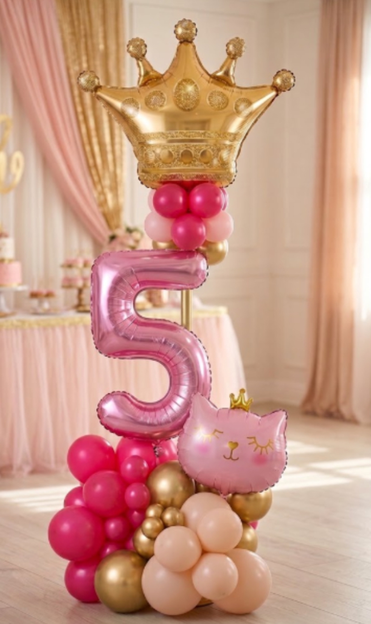 6FT Princess Birthday Column Tower INDOOR