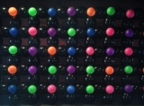 80s Neon and Black Balloon Wall 12