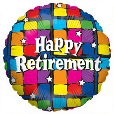 18" Foil - Happy Retirement Double Vision