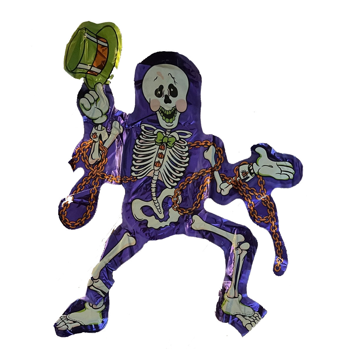Halloween Skeleton - 9" Mini Shape Mylar Foil Balloon AIR-FILL