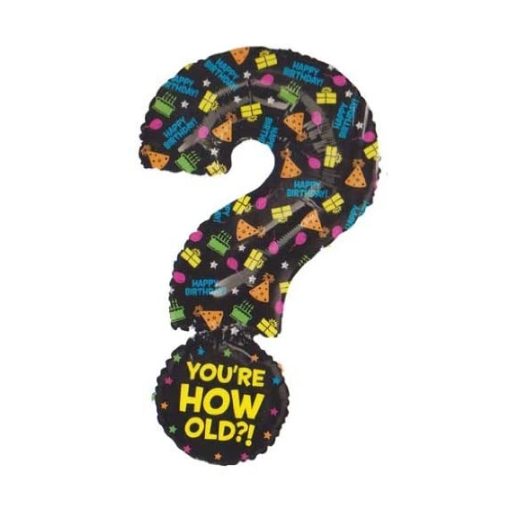 Question Mark You Are How Old Balloon 