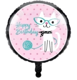 Smart Cat Happy Birthday Balloon