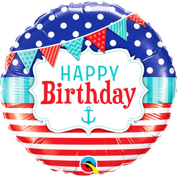 Nautical Birthday Balloon 