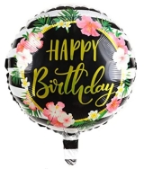 Floral Happy Birthday Balloon