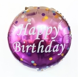 Ombre Purple Birthday Confetti Balloon 
